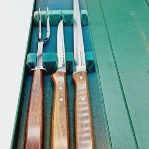 Vintage Flint Arrowhead Cutlery Stainless Vanadium USA Kit